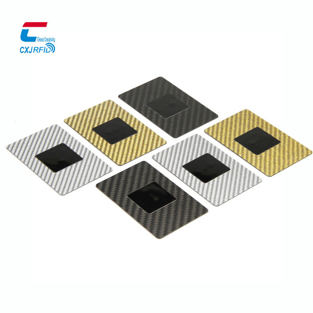 Programmable Carbon Fiber Metal Card Ntag 216 Rfid Nfc VIP Card Smart Business Card