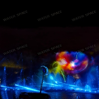 Fuente Musical de Agua con Proyección de Hologramas 3D Personalizada, con Espectáculo de Láser para Parques, Plazas y Espacios Comerciales