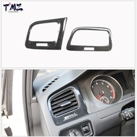 Kit de décoration complet pour accoudoir de porte de console centrale style fibre de carbone, accessoire intérieur pour Volkswagen Golf Mk7 2014-2020 LHD