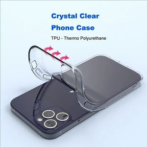 เคสโทรศัพท์คริสตัลใสแบบนิ่มฝาหลังเคสโทรศัพท์ TPU แบบนิ่มสำหรับ IP 16 15 14 13 12 11 PRO MAX - Product Image 4