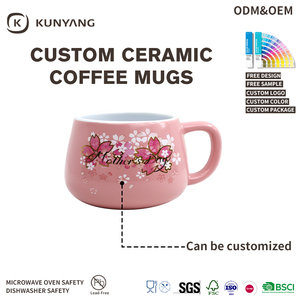 Tazas de Cerámica Novedad, Tazas Grandes con Logotipo Personalizado, Tazas de Gres de Color, Tazas de Café de Cerámica con Esmalte Brillante para Regalo <span class=keywords><strong>del</strong></span> Día de la Madre - Product Image 4
