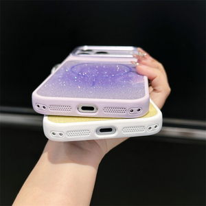 Nouvelle coque de téléphone magnétique à paillettes dégradées pour iPhone 18 17 Pro Max, étui de luxe en diamant pour iPhone 17 16 15 14 13 - Product Image 6