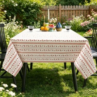 Nappe imprimée avec motif personnalisé, nappe en PEVA résistante à l'eau et à l'huile pour pique-nique, banquet, restaurant