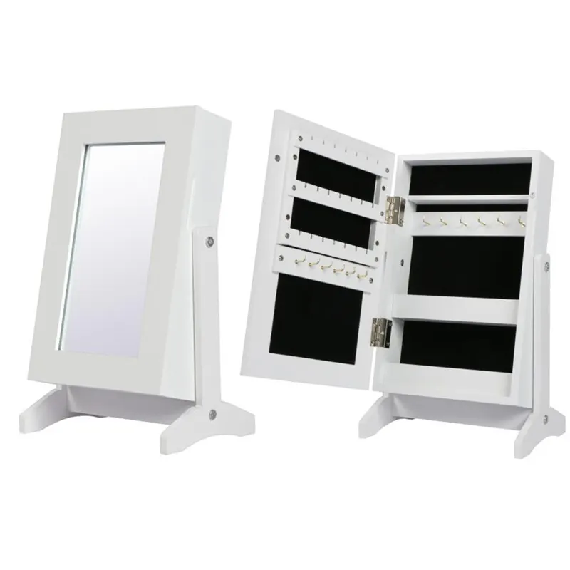 Fast Delivery Low moq Jewelry Mirror Cabinet Mirrored Table Top Cabinet Tabletop Mirror With Jewelry Storage