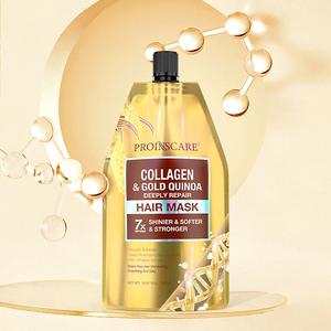 Queratina colágeno oro quinua reparación <span class=keywords><strong>mascarilla</strong></span> <span class=keywords><strong>para</strong></span> el <span class=keywords><strong>cabello</strong></span> seco dañado Etiqueta Privada tratamiento de suavizado hidratante profundo - Product Image 1
