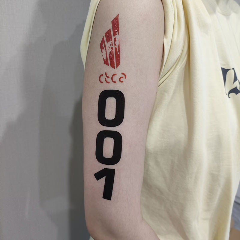 Number no white outline