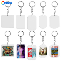Porte-clés Vierge en Aluminium à Sublimation Double Face Blanc Imprimable, Blanks Porte-clés Métalliques Économiques pour Sublimation