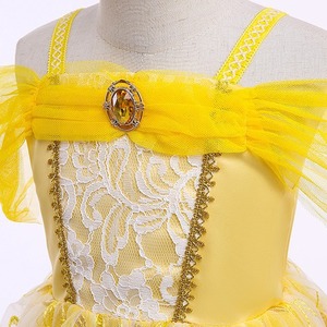 Vestido de princesa de <span class=keywords><strong>la</strong></span> serie amarilla para niñas, vestido de princesa de <span class=keywords><strong>la</strong></span> <span class=keywords><strong>bestia</strong></span> <span class=keywords><strong>y</strong></span> <span class=keywords><strong>la</strong></span> belleza, actuación de fiesta de Halloween - Product Image 5