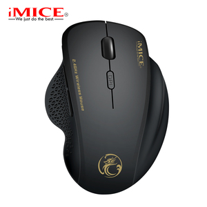 G6 Ergonomic 2.4GHz không dây Chuột quang 3D phong cách 6 nút <span class=keywords><strong>USB</strong></span> 800/1200/1600 dpi cho văn phòng chơi game có sẵn màu đỏ/xám/đen - Product Image 1