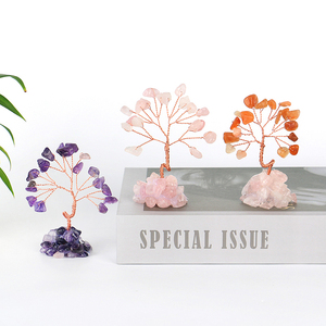 Wholesale Natural Healing Stone Crystal <b>Trees</b> Quartz Chip Bases Crystal Gravel Gemstone <b>Trees</b> for Tabletop Ornaments - Product Image 5