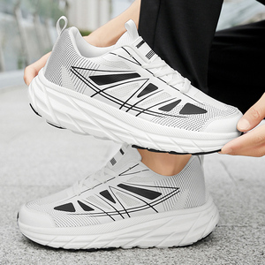 Chaussures de sport décontractées pour hommes, coupe basse, confortables, à lacets, semelle antidérapante et durable, doublure en tissu doux pour la marche moderne - Product Image 4