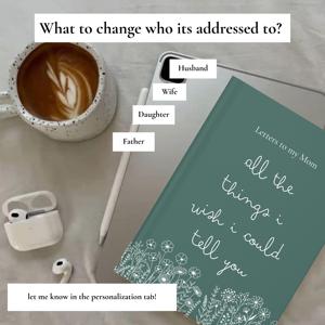 LABON Diario Personalizzato con Copertina Rigida per Mia Mamma, Libro dei Ricordi per Lutto e Guarigione, Diario con Foto e Messaggi Personalizzati, Regalo - Product Image 4