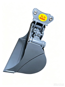 Nouvelle benne hydraulique inclinable SLN pour excavatrice de 5-6 tonnes, ensemble pivotant robuste, fonctionnement continu, travaux sur terrain sablonneux et gravillonné - Product Image 1