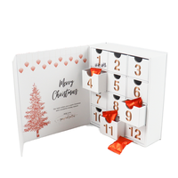 Calendrier de l'Avent de Noël de luxe personnalisé 24 jours, boîtes magnétiques cosmétiques, calendrier de l'Avent compte à rebours 12 jours, coffret cadeau parfum