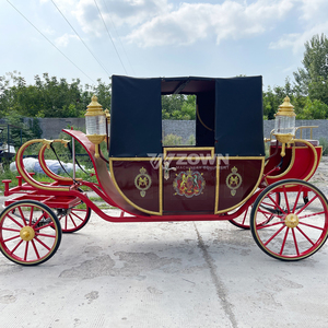 Calèche royale à chevaux pour proposition de mariage en plein air, festival commercial, accessoire décoratif - Product Image 6
