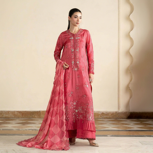 Colección 2025, Vestido de Fiesta y Boda para Mujer, Hecho a Mano, Bordado con Lentejuelas, Estilo Pakistaní e Indio, con Borlas y Encaje, Largo hasta la Rodilla - Product Image 1