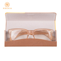 Étui à lunettes rigide portable au design élégant avec couleurs contrastées et logo personnalisé