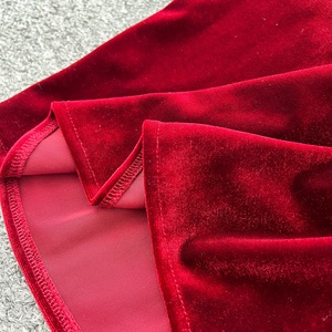Vestido de Otoño e Invierno para Mujer, <span class=keywords><strong>Talla</strong></span> Grande, Nuevo, de Terciopelo, Elegante, Estilo Francés - Product Image 5