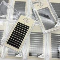 Extensions de cils individuelles en velours de haute qualité, personnalisées, noir mat, cachemire, véganes, sans cruauté, naturelles, longues