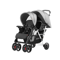 Poussette Double Bébé Luxe Pliable Légère Deux Places Vente en Gros
