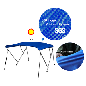 HOMFUL 3 Bow Bimini Top alüminyum yuvarlak boru tekne gölgelik tekne Bimini Top yüzen bot için - Product Image 3