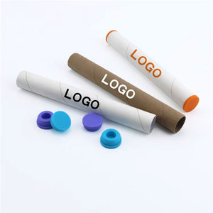135mm Straight Kraft Paper Tube Custom Design Printed Cigar Paper Tube Packaging Tobacco Storage Smoking Products - Product Image 2