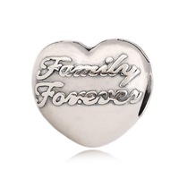 Bijou personnalisé en argent sterling 925 plaqué rhodium, fermoir à clip classique unisexe, charme en forme de cœur avec zircon, pour cadeau
