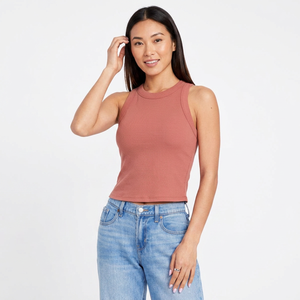 Tank <b>Top</b> Women V Neck Cotton Soft Breathable Summer Vest OEM Manufacturer Bulk Wholesale Casual Fashion Stylish <b>Top</b> - Product Image 1