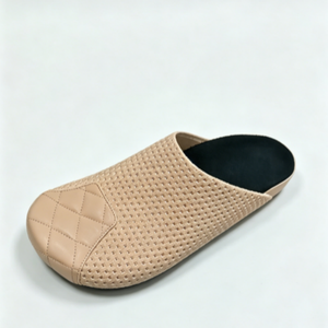 Pantuflas de Hombre con Punta Cerrada, Transpirables, con Orificios, Parte Superior de Cuero Genuino, Detalle Acolchado, <span class=keywords><strong>para</strong></span> Verano, Hogar, Hotel, Uso Diario - Product Image 3