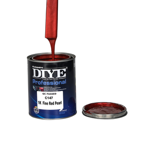 DIYE C147 Revêtement de retouche acrylique rouge nacré <span class=keywords><strong>fin</strong></span> pour réparation de rayures de voiture, sans cuisson, séchage rapide, haute couvrance, auto-pulvérisable - Product Image 1