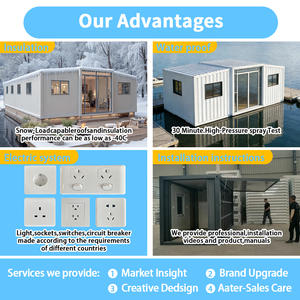 Casa <span class=keywords><strong>Container</strong></span> di Lusso <span class=keywords><strong>40ft</strong></span>, Casa Prefabbricata Modulare con 2 Camere da Letto, Espandibile e Pieghevole - Product Image 4