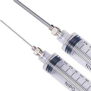 50mm 2インチ 8G-28G ステンレス鋼製 ロングディスペンシング ブラントチップ ルアーロック メタルニードル ディスペンサーシリンジニードル - Product Image 1