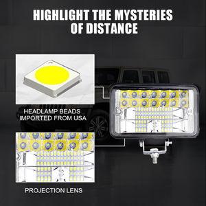 Projecteur de travail LED carré 4 pouces en gros, haute qualité, puissant, lumineux, 36W, étanche IP68, ampoule 12V, garantie 2 ans - Product Image 4