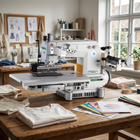 Vente directe du fabricant ST-008-33048P/VSQ Machine à coudre industrielle multi-aiguilles à fil élastique pliable