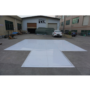 1x1m <b>portable</b> outdoor flooring white wood dance floor for party - Product Image 3