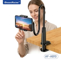 Support de tablette pliable, support de téléphone universel, rotation à 360°, montage mural en acier carbone pour iPad et utilisation sur le lit, portable