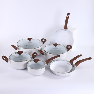 Bộ dụng cụ nhà bếp bằng nhôm, nồi nấu ăn phủ chống dính PTFE, bộ nồi chảo chống dính - Product Image 6