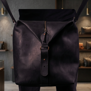 Maletín de Cuero Genuino Hecho a Mano de Alta Calidad, Personalizable, Grande, Impermeable, Unisex, Negro, para Portátil, Tablet, Bandolera - Product Image 3