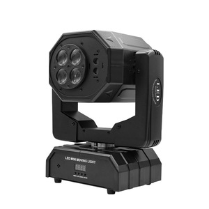 Luz móvil LED Jiechuang Mini 2 en 1 con patrón láser y control por voz para discoteca, karaoke y fiestas. - Product Image 2