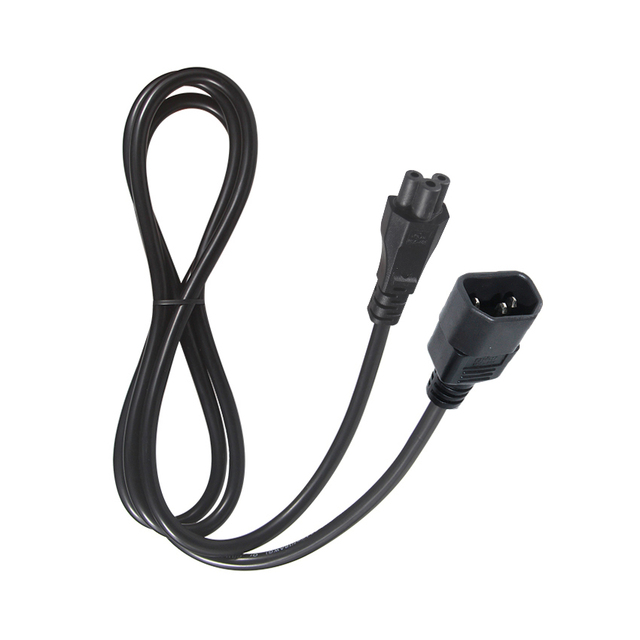 3 Prong Pin US Plug AC Power Cord Cable Computer IEC Connector C14 Male to C5 Female 110V 10A