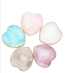 Palette de présentation pour ongles en forme de cœur, 5 couleurs, en résine, pour mélange de vernis gel acrylique, pour salon de manucure - Product Image 3