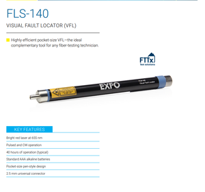 <span class=keywords><strong>Exfo</strong></span> FLS-140 fls140 trực quan lỗi định vị 2.5 mét phổ kết nối màu đỏ tươi laser ở 655 nm - Product Image 5