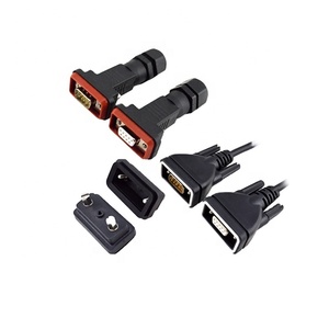 Không Thấm Nước <span class=keywords><strong>Rs232</strong></span> D-SUB 9 Pin Lắp Ráp Kết Nối Cáp Với Nắp Không Thấm Nước - Product Image 1