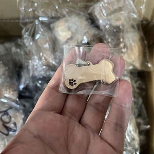 Wholesale Blank Metal Dog Bone Pet Keychain <b>Tag</b> for Dog Cat Pet Accessories - Product Image 2