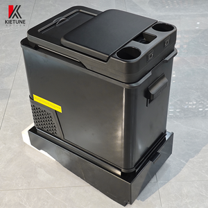 KIETUNE Sprinter Console Centrale de Voiture – Boîte d'Accompagnement Modifiée en ABS avec Port Gobelet, Chargeur USB et Rangement – Noir - Product Image 2