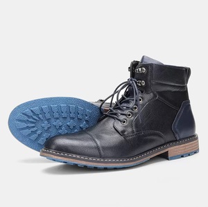 Botas <span class=keywords><strong>Martin</strong></span> para Hombre, de Cuero, con Suela de Goma, Marca Personalizada, Botas Impermeables de Diseñador para Mujer con Pantorrilla Ancha, Talla 12 para Hombre, de Cuero - Product Image 3