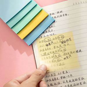 Transparent Sticky Notes Shining 3*3inch School Supplies Colorful <b>Memo</b> <b>Pads</b> Stationery Self-Adhesive - Product Image 5