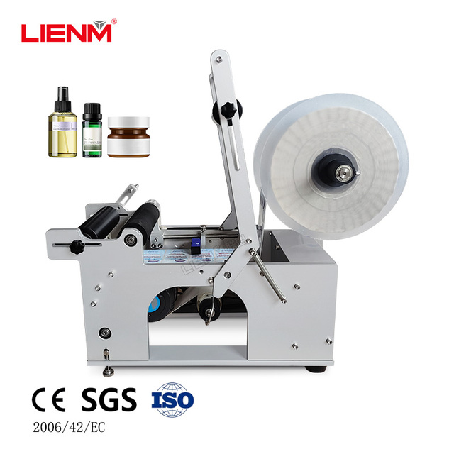 OEM ODM Labeling Machine Semi Automatic Electric Metal Packaging Labeling Machine Round Bottle Sticker Labeling Machine