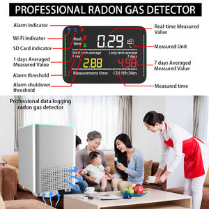 Detector de Radón de Alta Sensibilidad para Aire, Suelo y Agua, 30cph, LED de 3 Colores, Wifi, Registro en Tarjeta Tuya, <span class=keywords><strong>Medidor</strong></span> de <span class=keywords><strong>Gas</strong></span> - Product Image 5