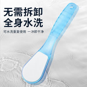 Râpe à pieds de style coréen, exfoliant pour les pieds à usage domestique, élimine les peaux mortes, les callosités et les dures-têtes ; exfoliant pour les pieds à base de farine de blé, pour des pieds lisses. - Product Image 4